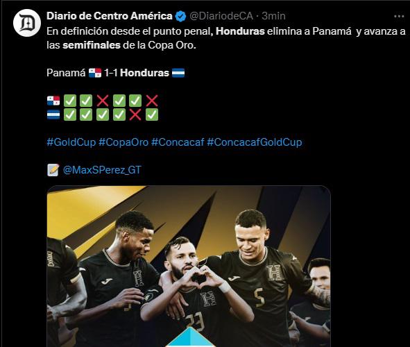 Así reaccionan los medios y periodistas tras que Honduras eliminara a Panamá de Copa Oro