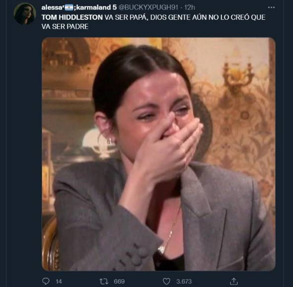 Tom Hiddleston se convertirá en padre y las redes explotan con divertidos memes de “baby Loki”