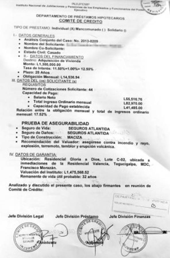 Una docena de préstamos fueron dados con garantías subvaluadas