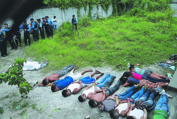 Chamelecón: Mayoría de supuestos pandilleros capturados eran menores de edad