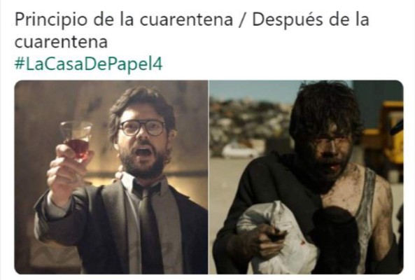Los memes que dejó el estreno de la temporada 4 de La Casa de Papel