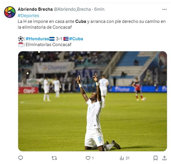 Así reaccionan medios nacionales e internacionales tras triunfo de Honduras ante Cuba