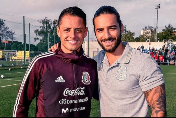 Javier 'Chicharito' Hernández presume encuentro con Maluma