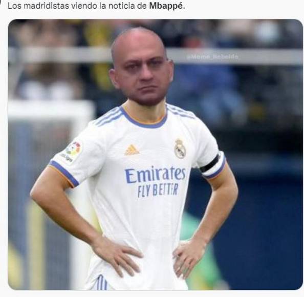 Mbappé dice “no” al Real Madrid por el PSG y desata memes