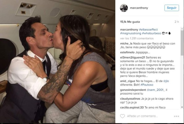 Las polémicas fotos de Marc Anthony tras beso con Jennifer López