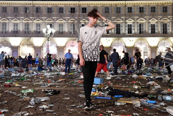 Aumentan a 1,500 los heridos por estampida en Turín &nbsp;