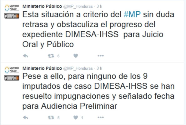 Fiscalía pide celeridad en caso Dimesa-IHSS &nbsp;&nbsp;
