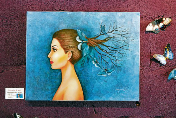 Naturaleza femenina expresada en lienzo