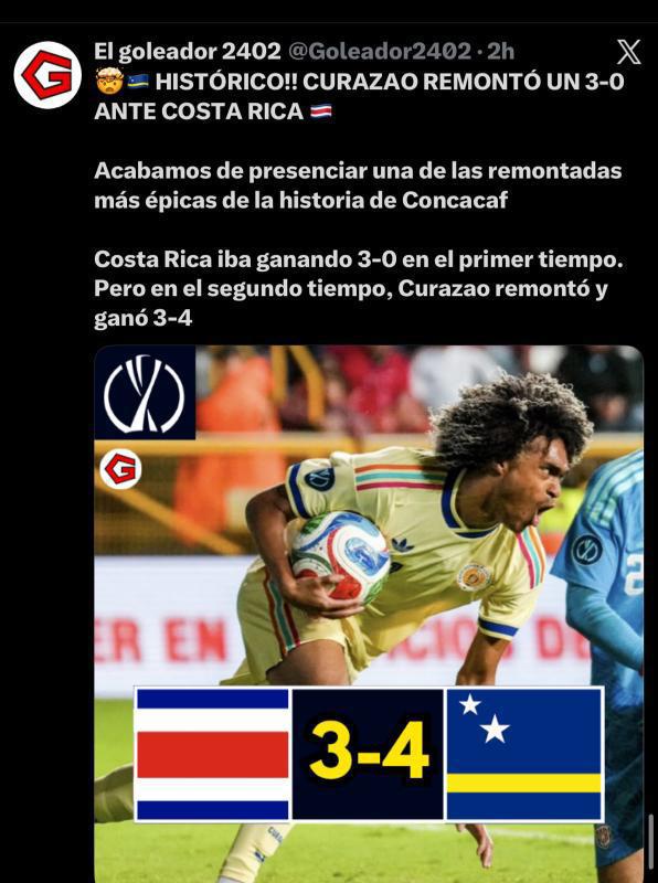 Burlas a Costa Rica: Lo que dicen los medios luego de la dura derrota en casa ante Curazao