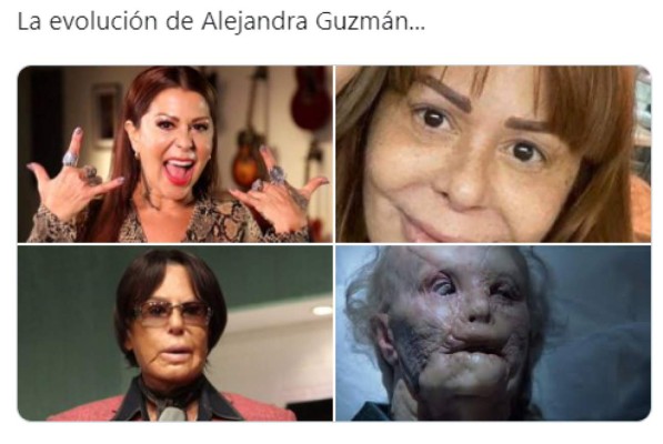 Los crueles memes contra Alejandra Guzmán tras destruir su rostro con cirugías