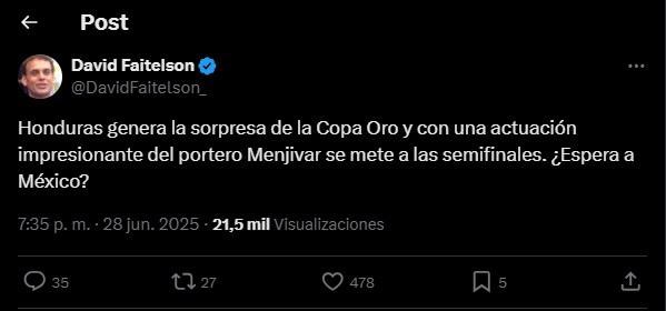 Así reaccionan los medios y periodistas tras que Honduras eliminara a Panamá de Copa Oro