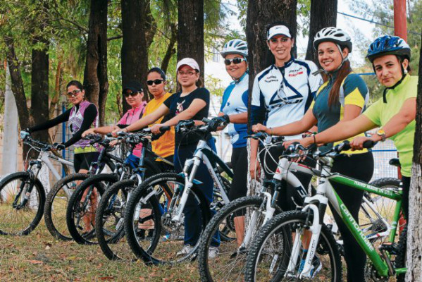 Ángeles en bicicleta...