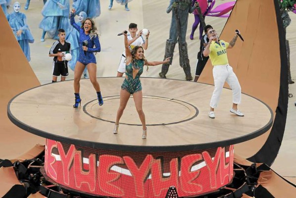 JLo brilló en la inauguración del mundial