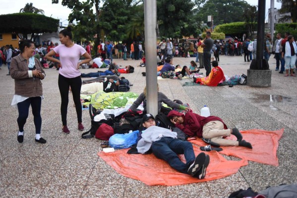Las dramáticas imágenes que ha dejado a su paso la caravana migrante de hondureños