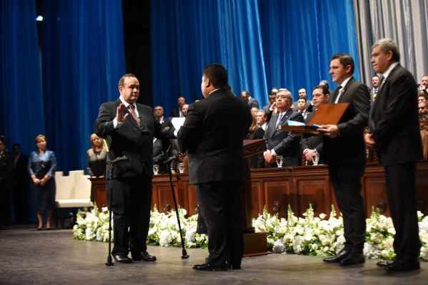 FOTOS: Así fue la toma de posesión de Giammattei, nuevo presidente de Guatemala