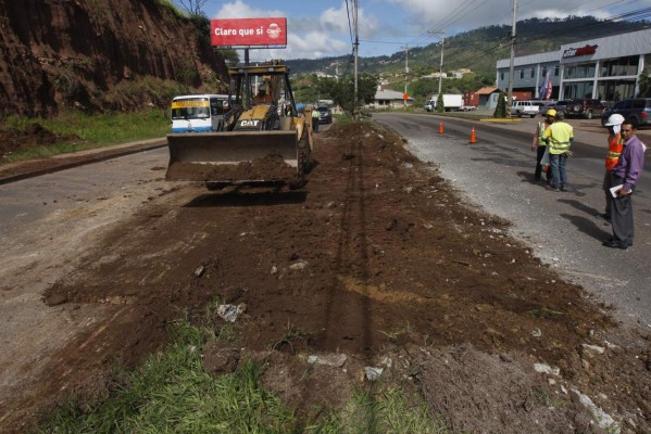 Tegucigalpa: Construyen retorno en el anillo