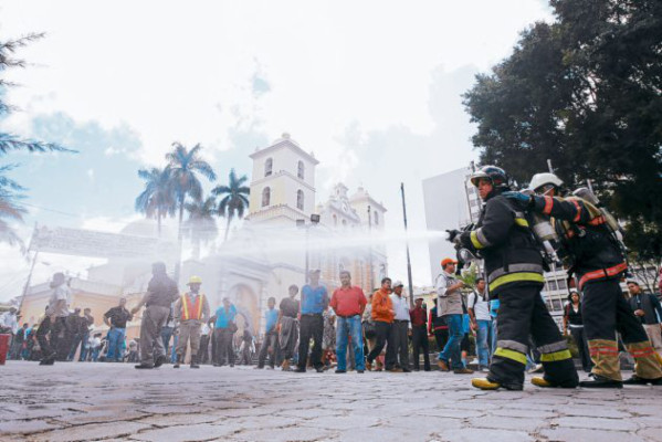 Continúan simulacros en la capital de Honduras