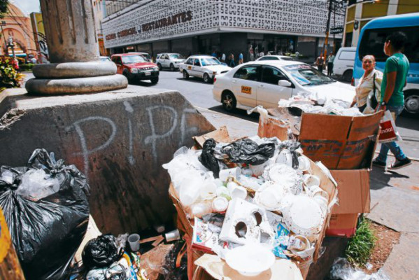 Crearán ordenanza para controlar basura en centro de Tegucigalpa