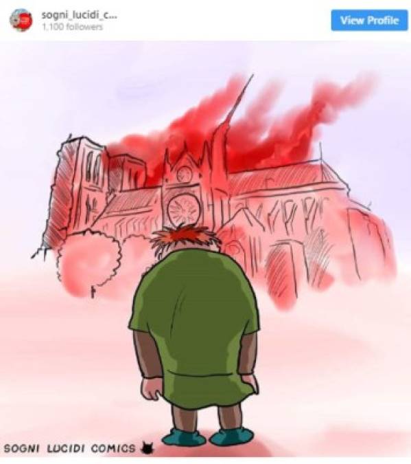 Las ilustraciones que se generaron tras incendio de la catedral de Notre Dame de París