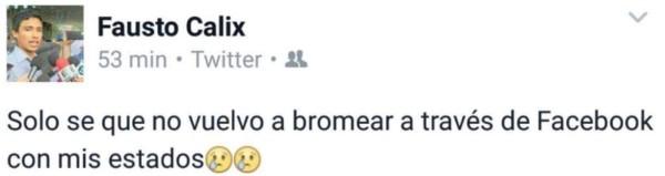Broma en Facebook de líder universitario Fausto Cálix termina en verdadera protesta