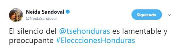La queja de la periodista Neida Sandoval ante tardanza del Tribunal Supremo Electoral