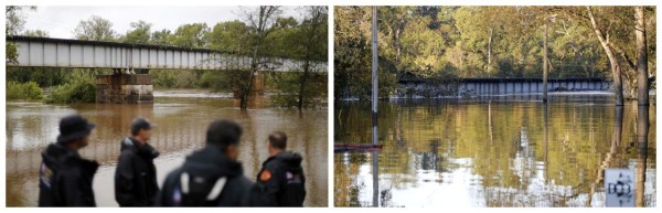 El antes y después del paso de huracán Florence por Carolina del Norte