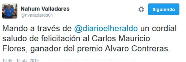 Director de EL HERALDO recibe premio Álvaro Contreras 2016