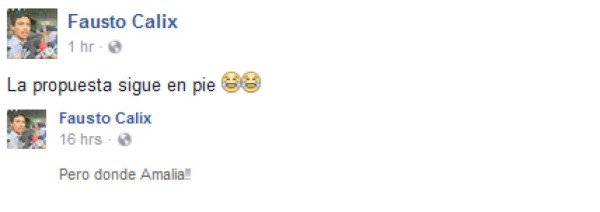 Broma en Facebook de líder universitario Fausto Cálix termina en verdadera protesta