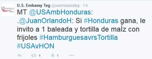 La apuesta de JOH y el embajador de EE UU