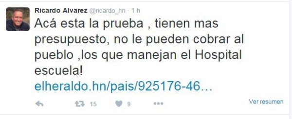 Confrontación entre Julieta Castellanos y Ricardo Álvarez por alza en cobros del HEU