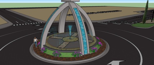 Así quedará la rotonda del bulevar Los Próceres