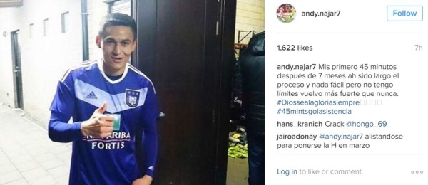 El legionario Andy Nájar está oficialmente de regreso