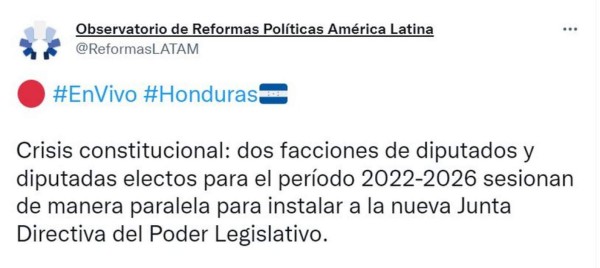 Medios internacionales destacan elección de junta directiva en el Congreso Nacional y otra paralela (FOTOS)