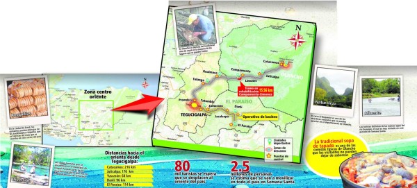 Honduras: Naturaleza y aventura son la oferta de la zona oriental
