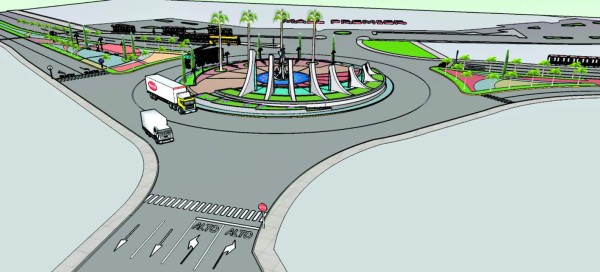 Con rotonda reorganizarán terminales de buses y taxis