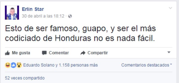 El hondureño Erlin Carranza se vuelve una estrella de Facebook