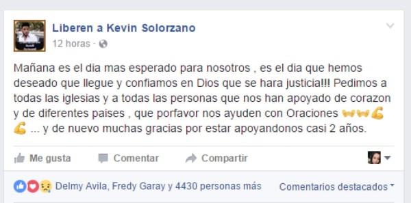 Honduras: Inician juicio oral y público contra el universitario Kevin Solórzano