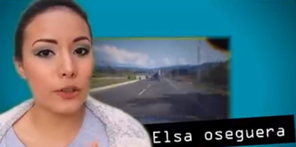 En el video sobresale Elsa Oseguera, la guapa periodista sampedrana que se caracteriza por ser polémica. Foto captura Facebook