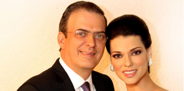 Rosalinda Bueso y Marcelo Ebrard