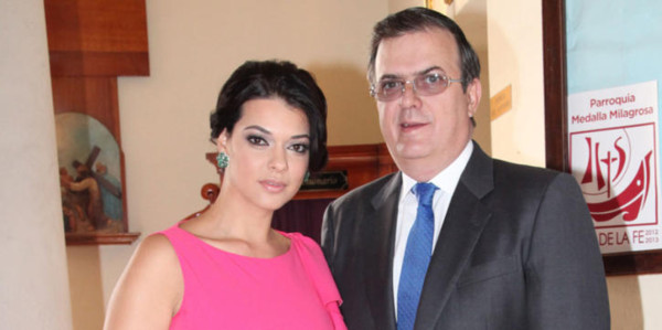 Rosalinda Bueso y Marcelo Ebrard