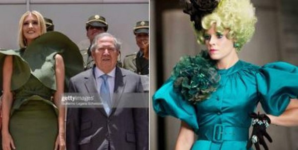 Los memes que dejó el vestido de Ivanka Trump en su gira por Colombia