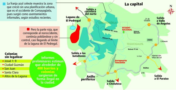 Continúa crecimiento descontrolado en Comayagüela