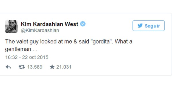 Lo que respondió Kim Kardashian al que la llamó 'gordita'