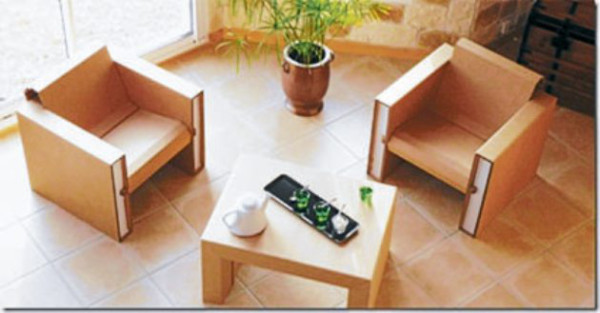Muebles de cartón
