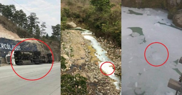 FOTOS: El impacto causado por el derrame de un ácido en el río Chamelecón