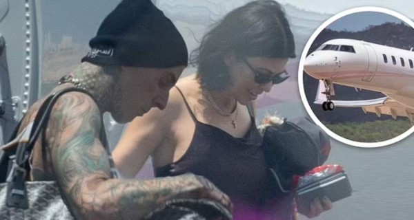 Travis Barker, novio de Kourtney Kardashian, viaja en avión por primera vez en 13 años&nbsp;&nbsp;