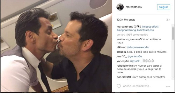 Las polémicas fotos de Marc Anthony tras beso con Jennifer López