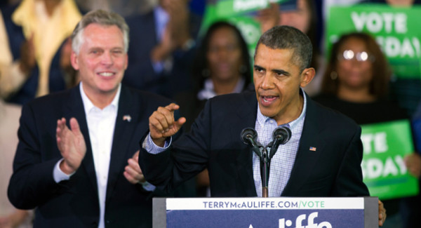Obama apoya a McAuliffe para gobernar Virginia