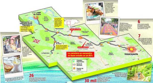 Honduras: Un abanico turístico ofrece la zona central