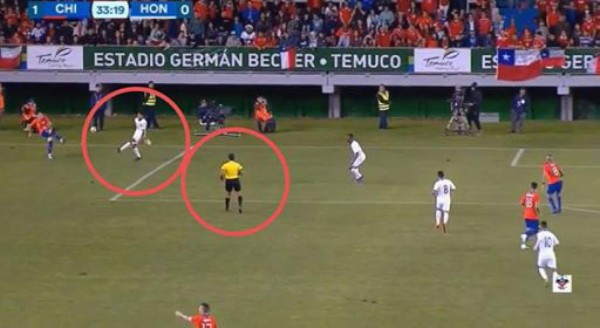 El penal inexistente a favor de Chile ante la selección de Honduras (Vídeo)